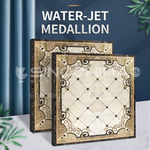 Modern high-end design natural marble stone medallion W-JS1276